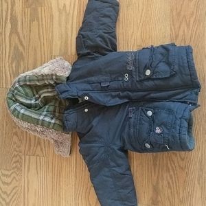 Navy blue Oshkosh winter coat 2T